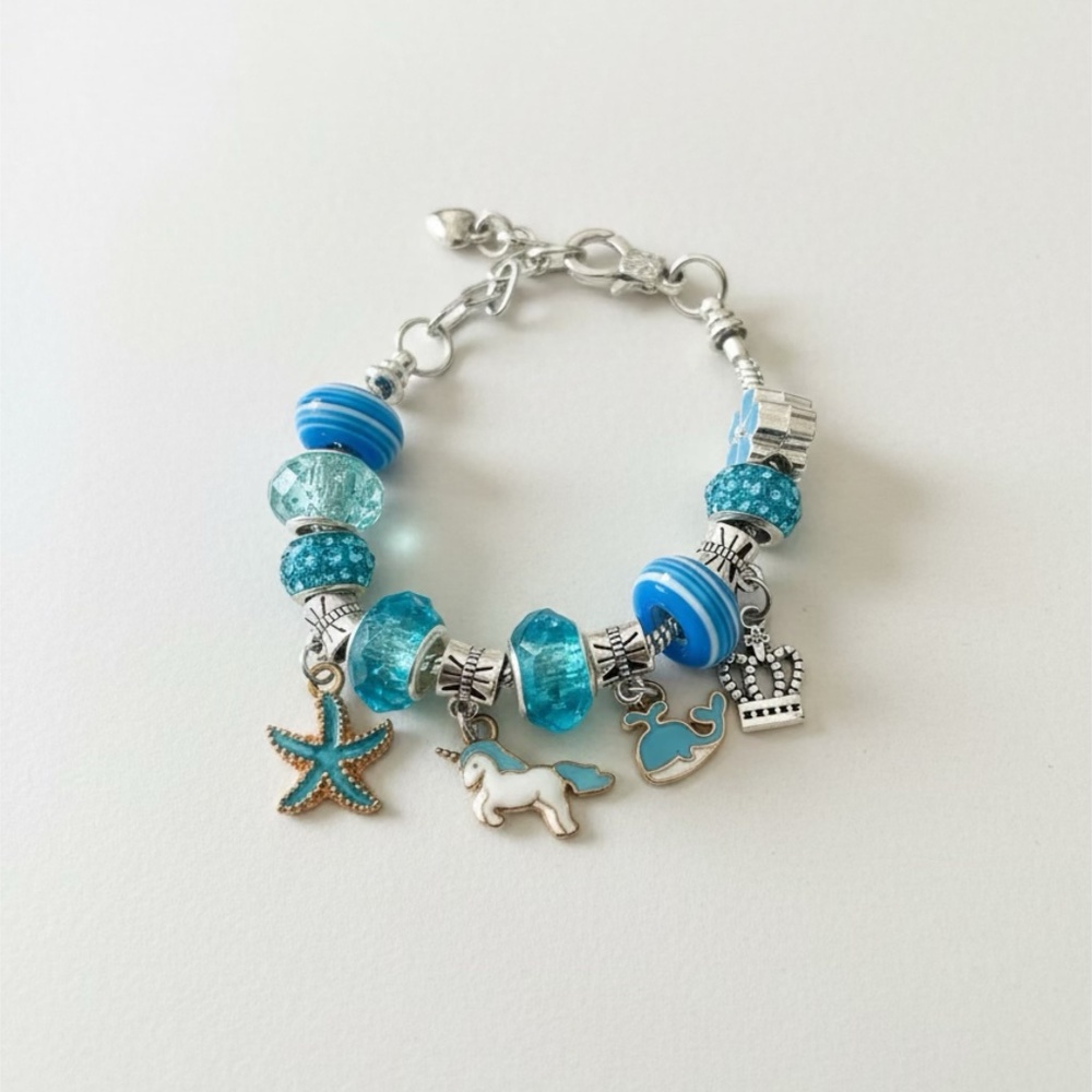 Child’s Unicorn Blue Bracelet